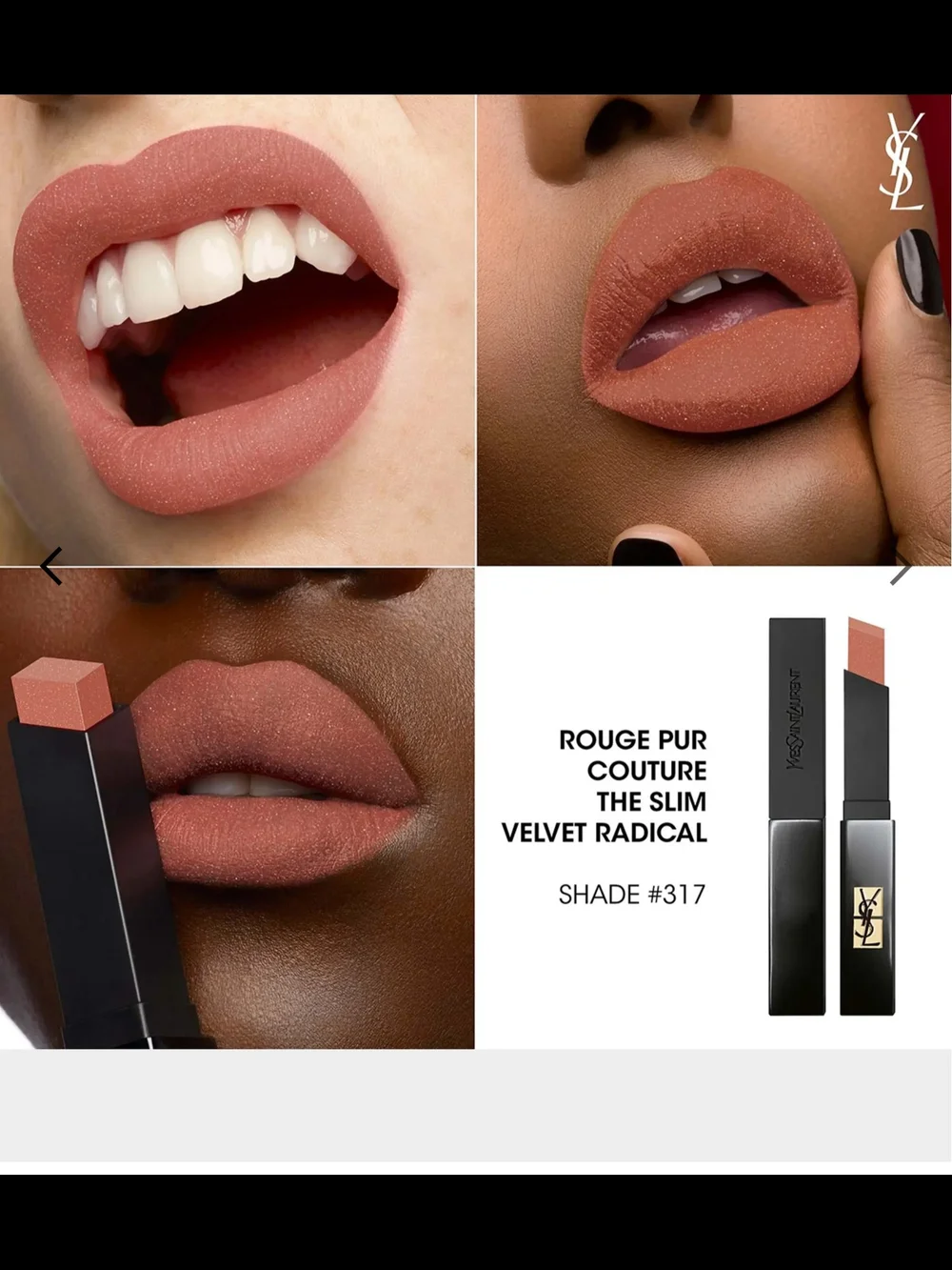 Yves Saint Laurent Slim Matte Lipstick - In Velvet Radical 316 NIB✨ FREE GIFT✨